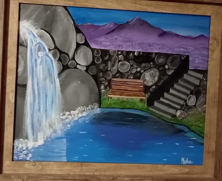 Concentration Falls (painting) Kylee Nicole Smith