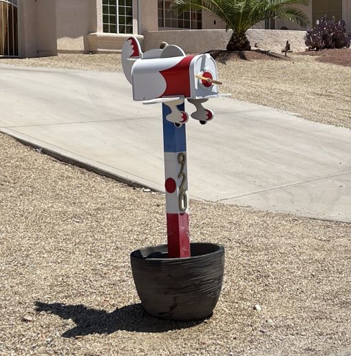 Bi-Plane Mailbox Lake Havasu City AZ