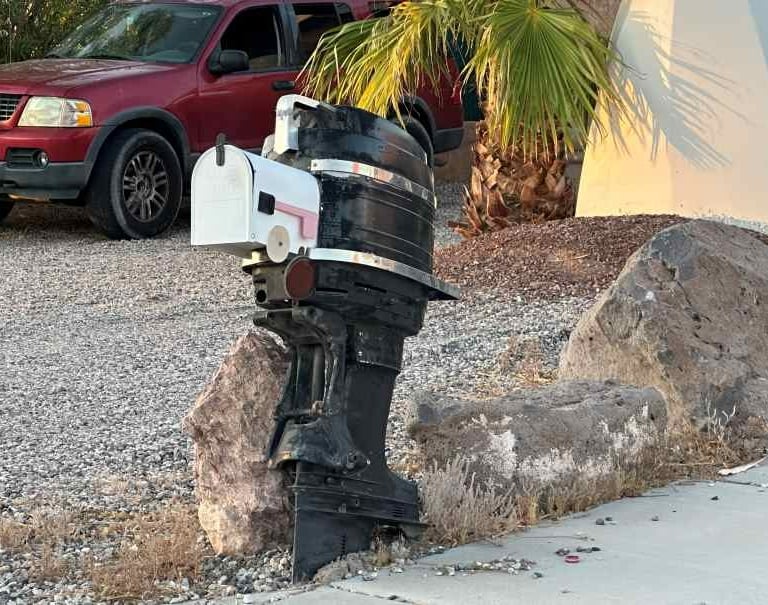 Boat Motor Mailbox