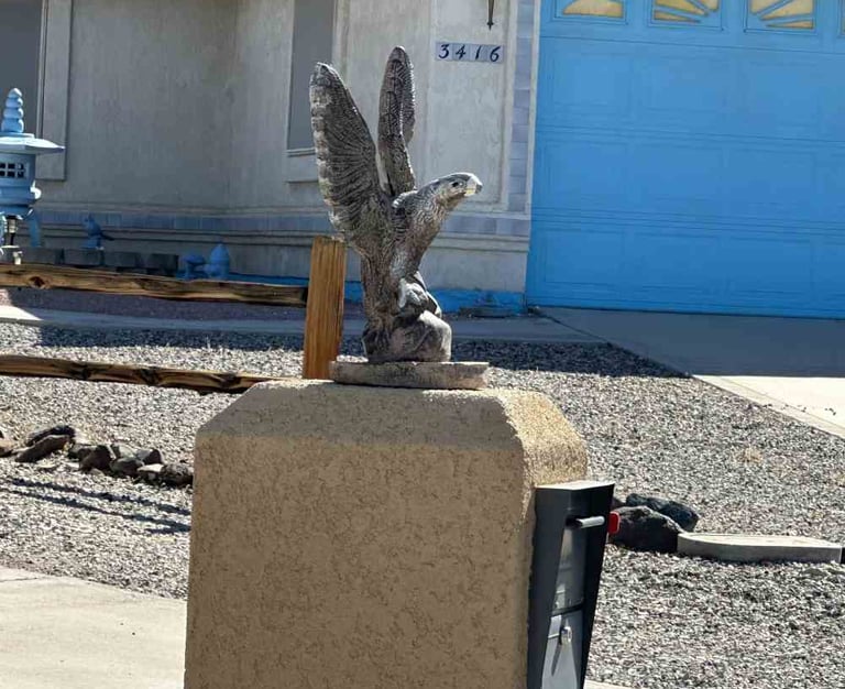 Eagle Fly Mailbox Lake Havasu City AZ