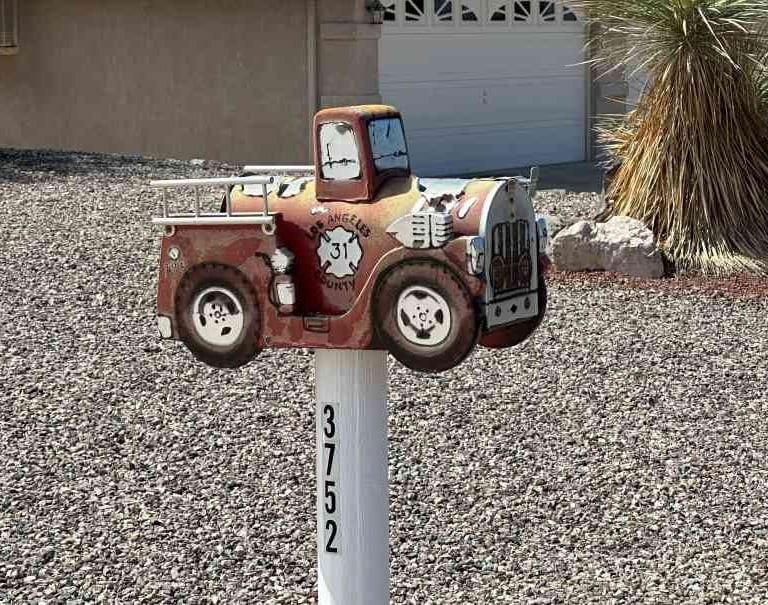 Fire Truck 2 Mailbox Lake Havasu City AZ