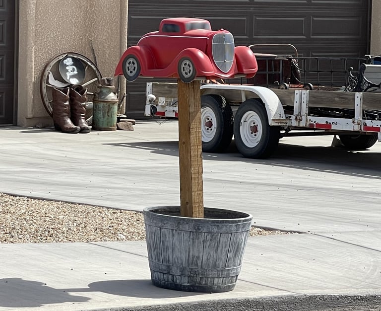 Red Car Mailbox Lake Havasu City AZ