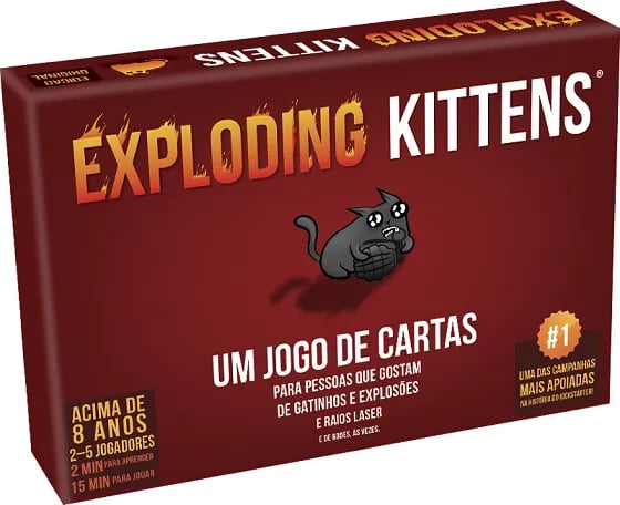 Exploding Kittens jogo de cartas divertido com gatinhos – onde comprar barato na Shopee
