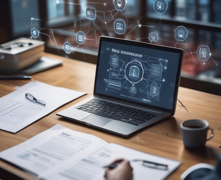 A sign labeled 'Assessment Centre' points to the right, surrounded by a metal fence. Behind the fence, there are plants and foliage, suggesting an outdoor setting. The background is dominated by grey panels, giving an industrial or construction site appearance.