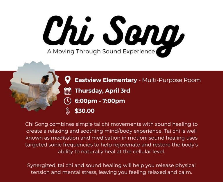 Chi Song events available in the southeastern Wisconsin