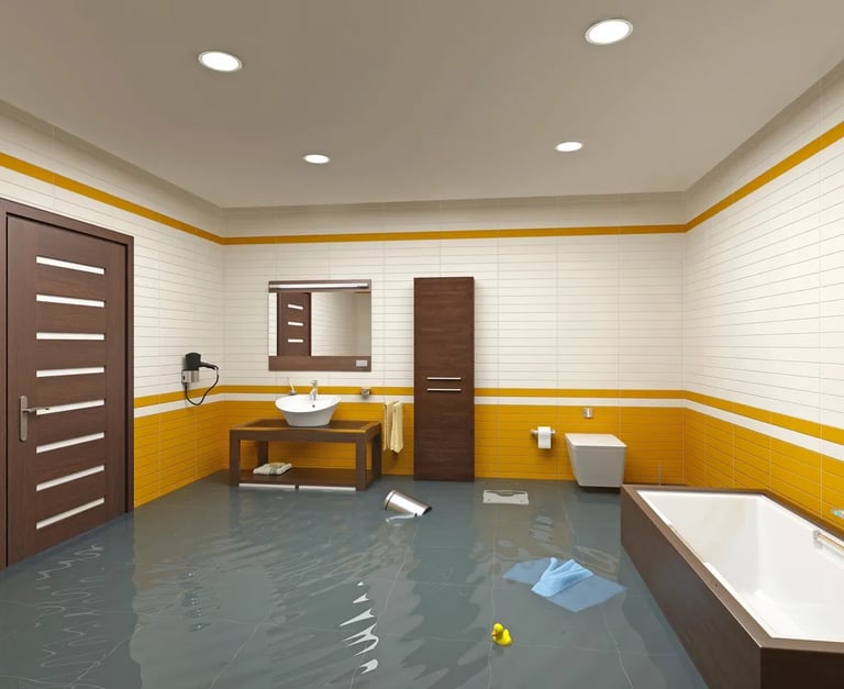 flooded basement