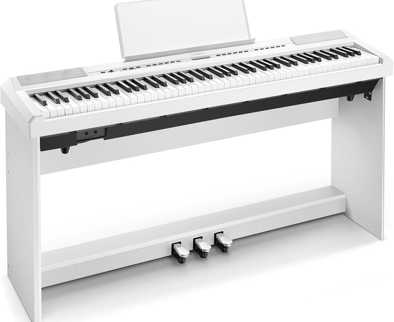 Donner DEP-20 Piano digital (88 teclas, 88 teclas, mecanismo de martillo), color blanco