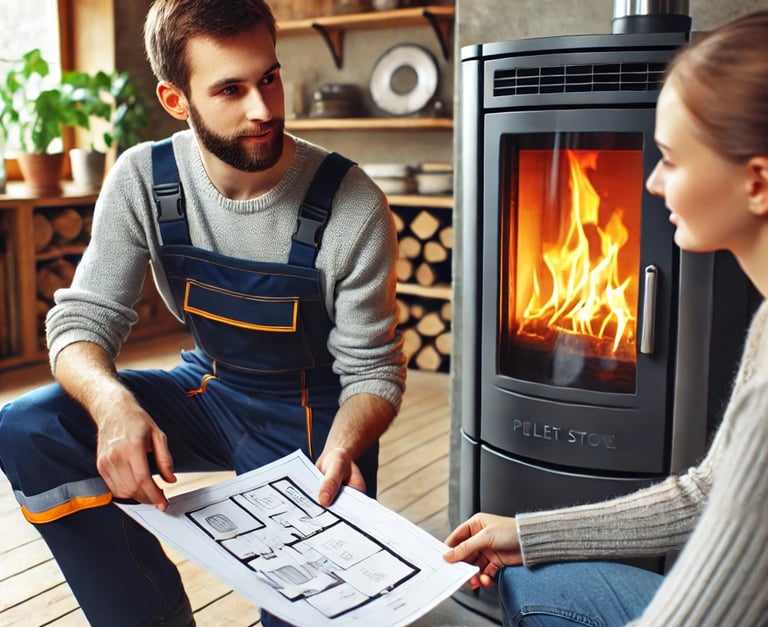 gaine inox, intervention morbihan, tubage, conduit poujoulat, conseil en système de chauffage