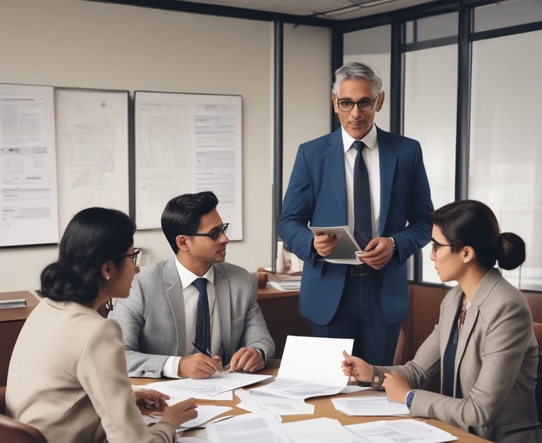 A courier delivering official rent agreement papers to a customer’s doorstep in Pune.