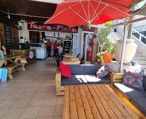Tasca Pizza right next door to Gone Surfing holiday studio apartment