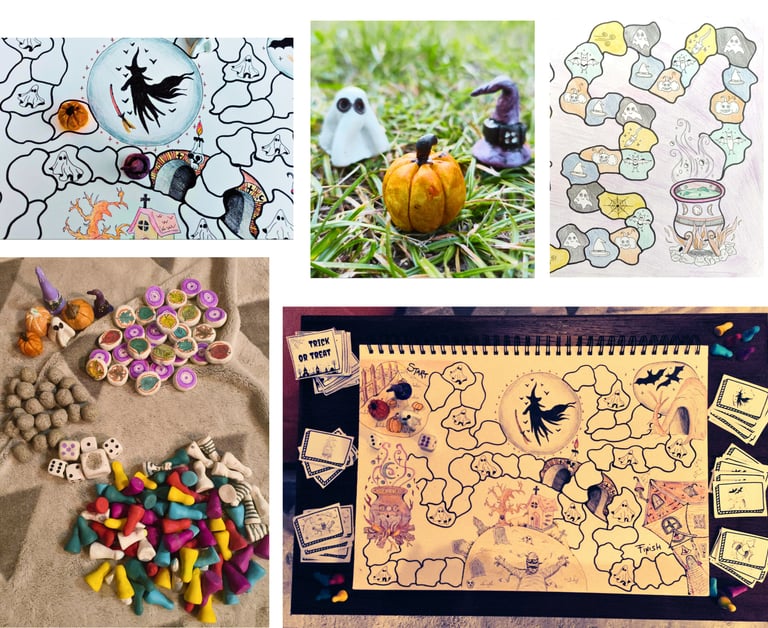 voorstelling boardgames handgetekend