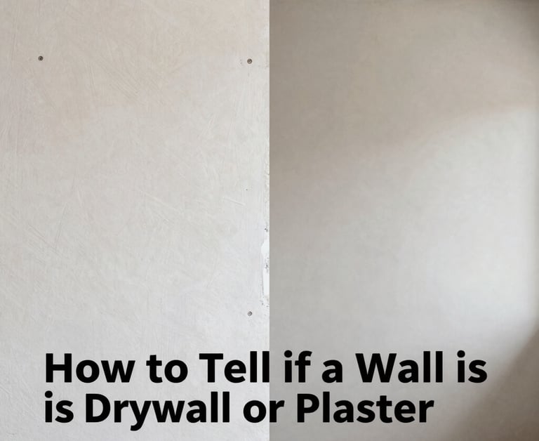 drywall and plaster in one photo