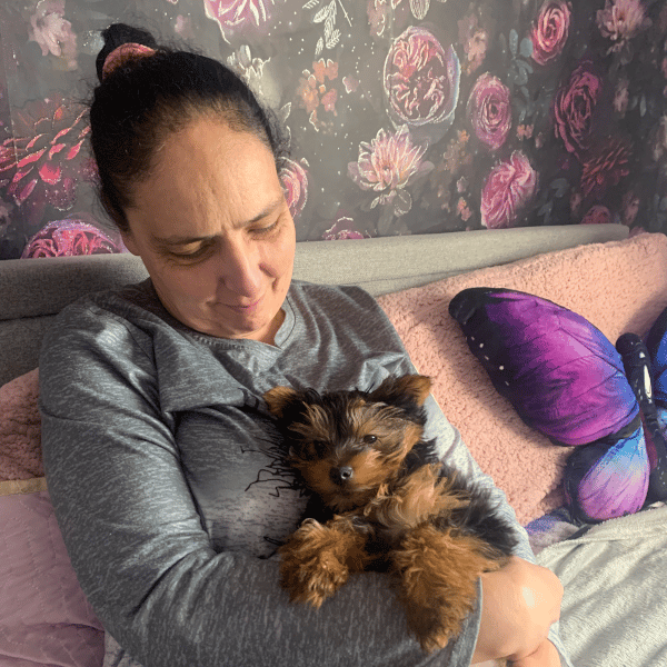 Caroline and Pumpkin 