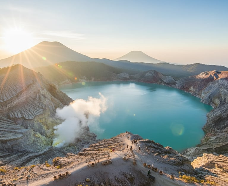 Acidic Lake at Mt. Ijen Crater Banyuwangi
