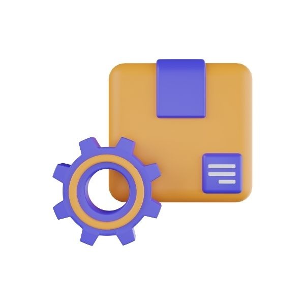 a toolbox with a gearwheel and a gearwheel