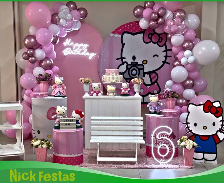 Aluguel de decoração Infantil Hello Kitty Freguesia do Ó Zona Norte Oeste