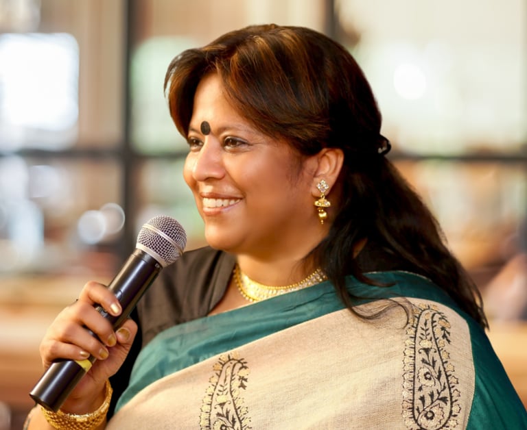This is Sujata Mukherjee, into Public Speaking