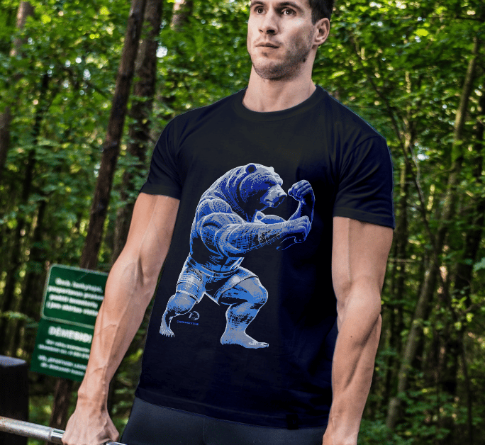 communitytee boxing bear tshirt