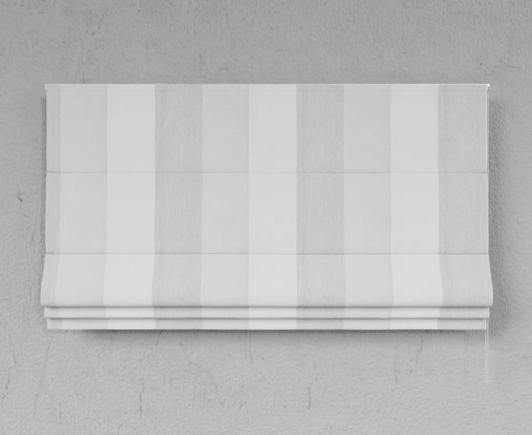 Baltai ir pilkai dryžuota romanetė