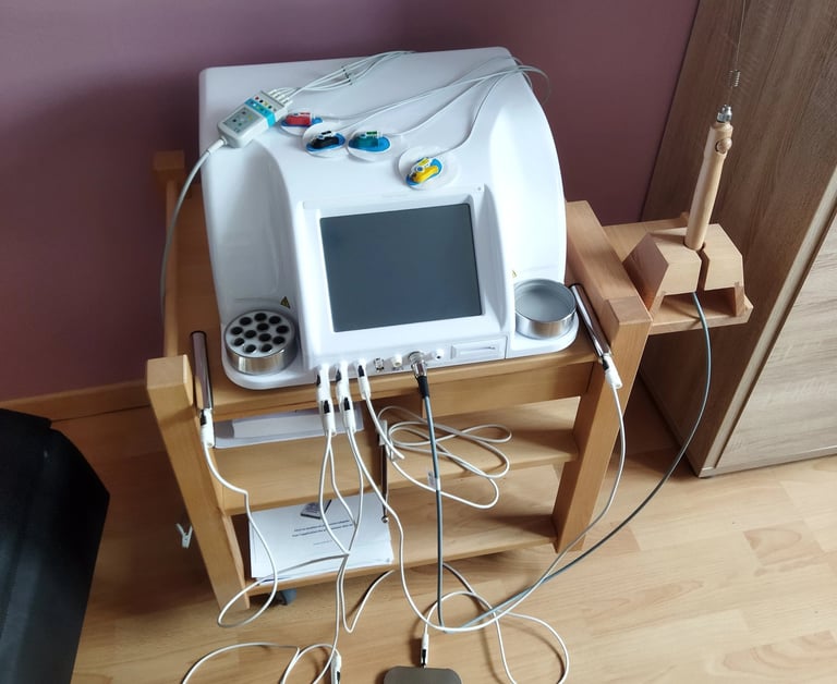 Polar et plaques de pieds et électrodes de main