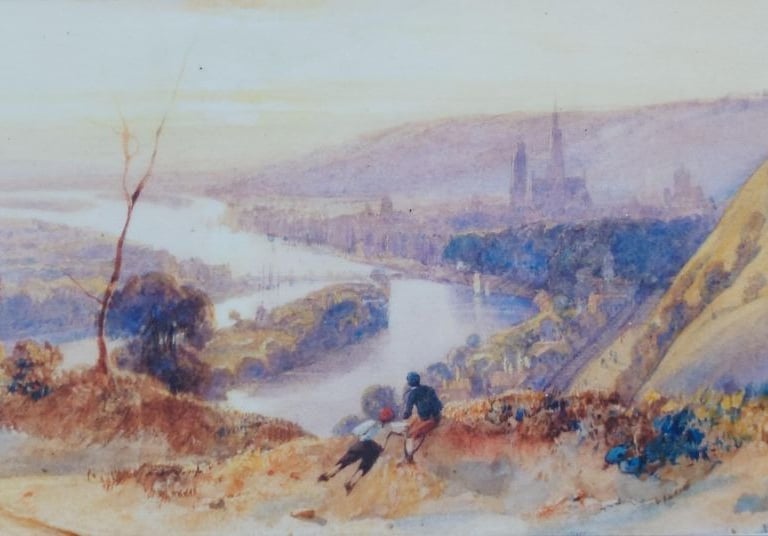 Small watercolour by Richard Parkes Bonington (1802-1828)