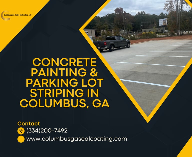 Concrete Painting & Parking Lot Striping in Columbus, GA