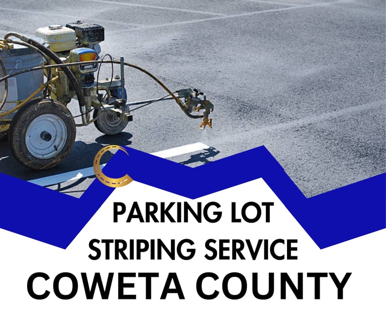 Parking Lot Line Painting in Coweta County, Georgia
