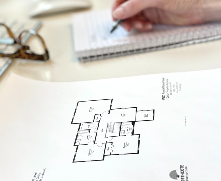 First draft of custom home floor plan