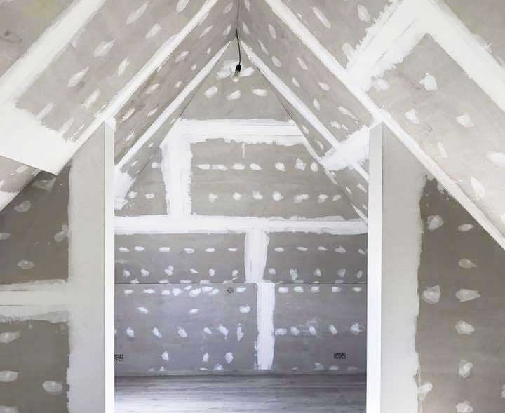 Een zolder in gyproc