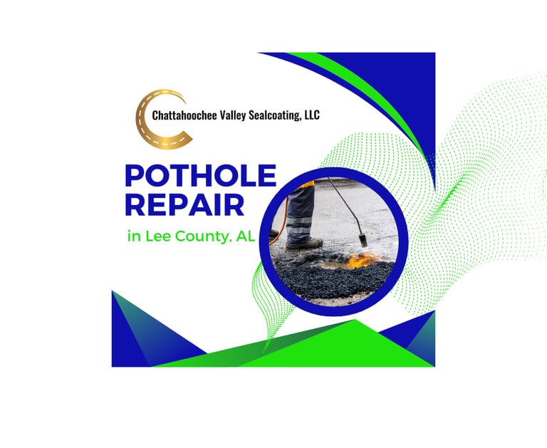 Pothole Repair Service in Lee County, Alabama