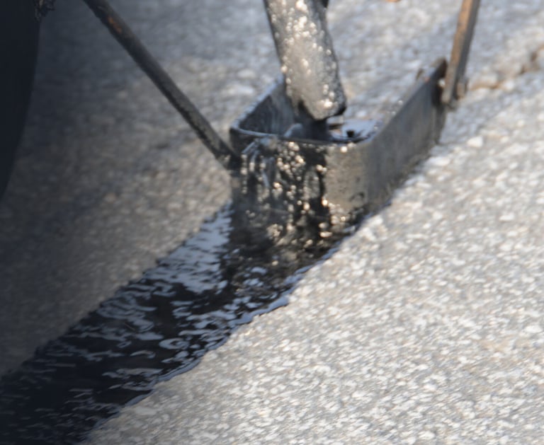 Asphalt crack repair in Auburn, Alabama