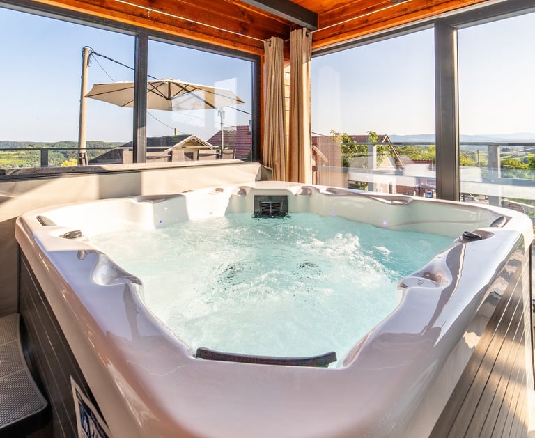 Jacuzzi s pogledom na okolinu