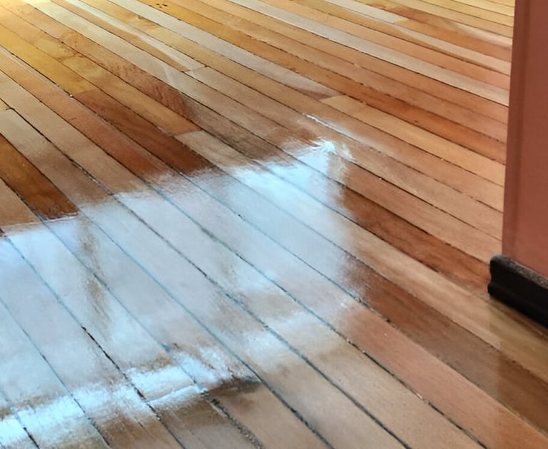 pulido de piso de madera