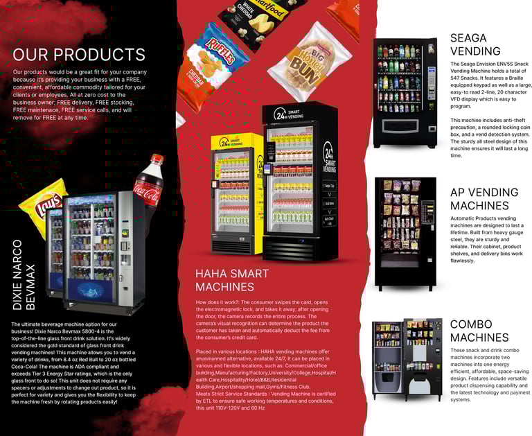 vendorcaters High-quality free vending machines for businesses offering snacks and beverages