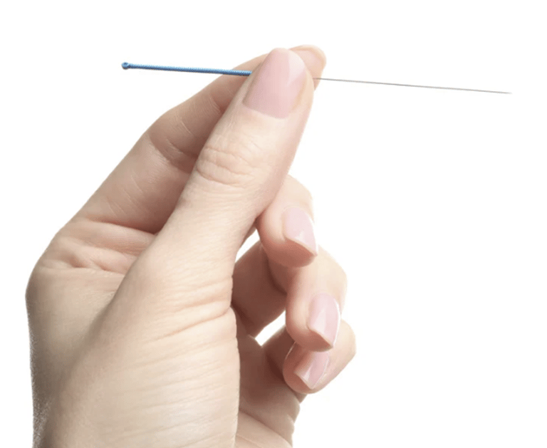 Sterile acupuncture needle used in traditional Chinese medicine and acupuncture treatment