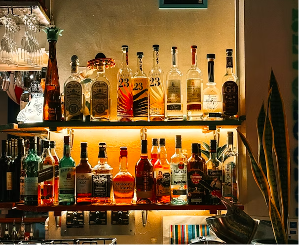 All-inclusive mobile cocktail bar package with premium spirits and full bar setup.