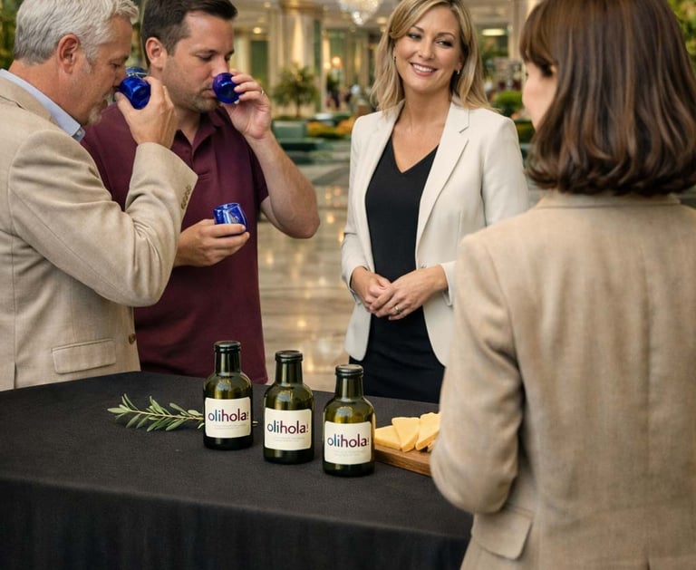 Cata de aceite de oliva en un hotel