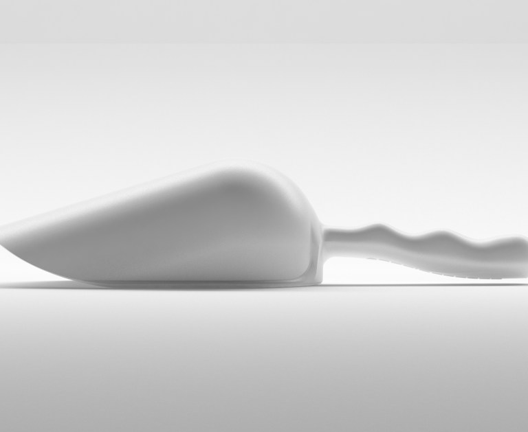 Professional white HACCP scoop for flour and grains. Food-grade certified.