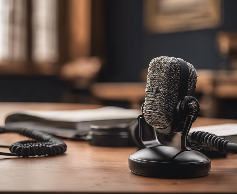 Le micro de la Voix des Saints