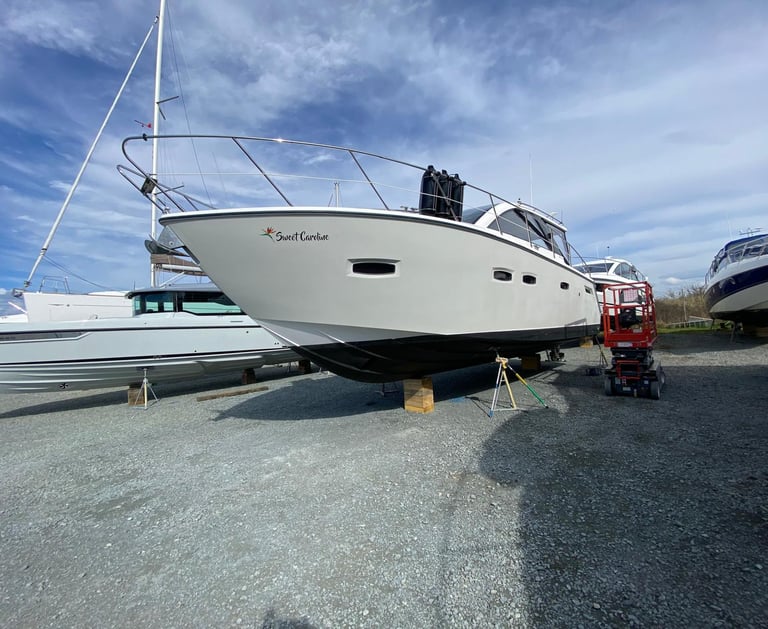 sparking clean boat, after being cleaned by ship shape solutions