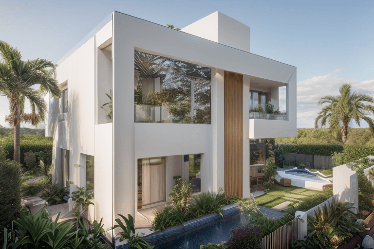 Construction de villa moderne a Marrakech