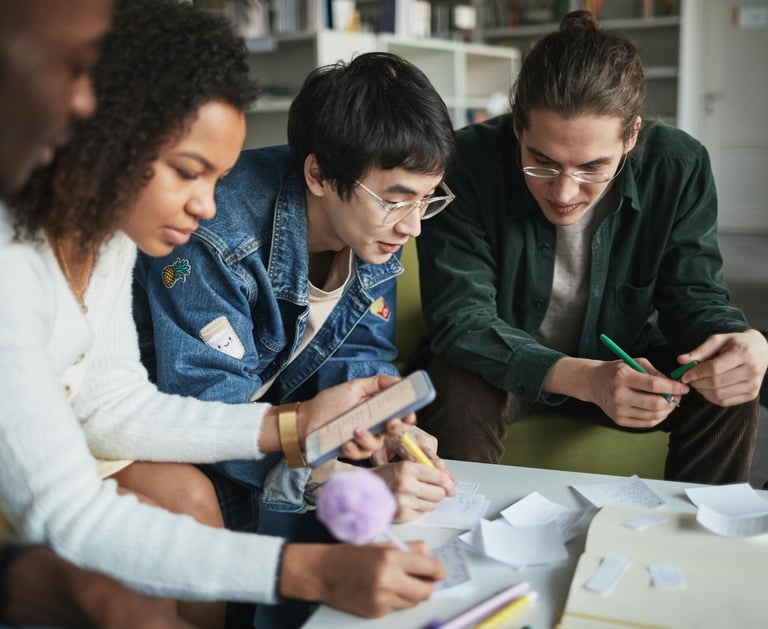 Photo by Andy Barbour: https://www.pexels.com/photo/students-in-group-study-inside-a-library-6684551