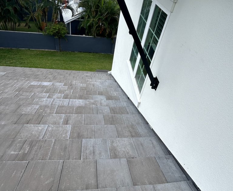 Slate tile repair job