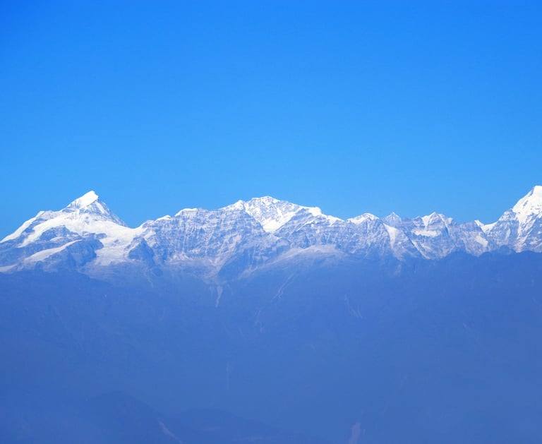 mountain range seen from Nagarkot