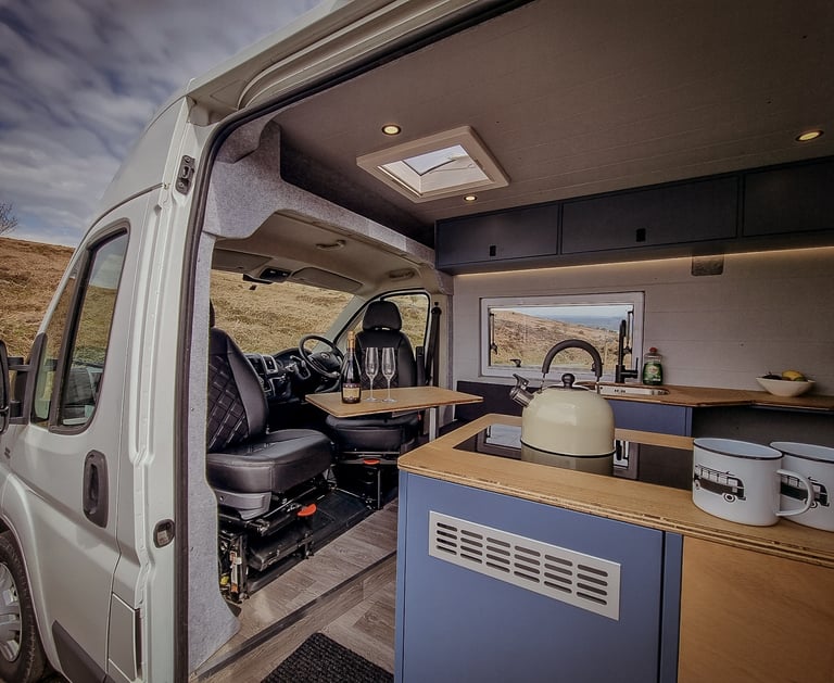 All electric off grid campervan