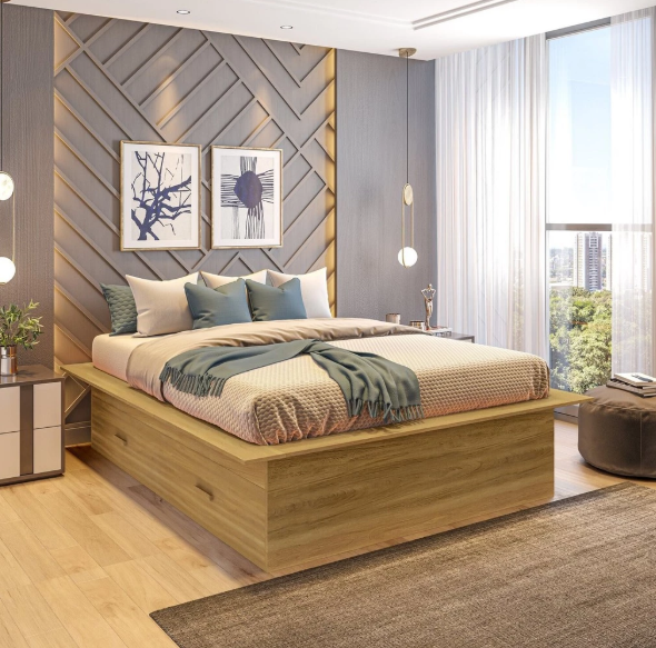 QUARTO DE CASAL ORGANIZADO E DECORADO