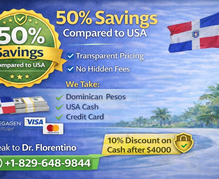 50% savings traveling to DR for Dental Work