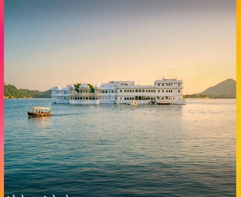 jag mandir ant taj lake palace hotel in lake pichola udaipur