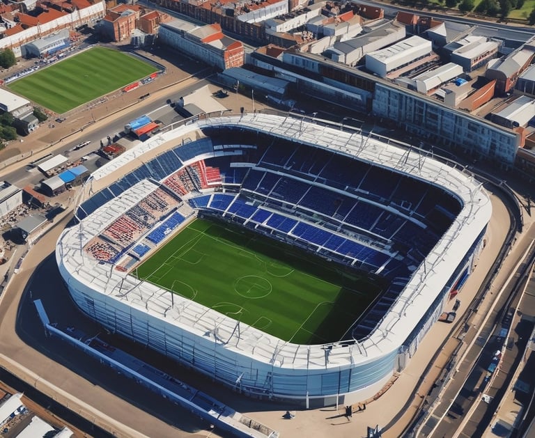Ipswich Town Football Ground mockup