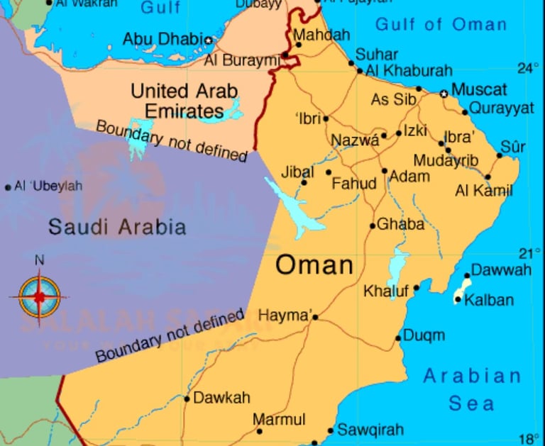 oman map